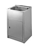 Free Standing Stainless Steel Laundry Tub and Cabinet
